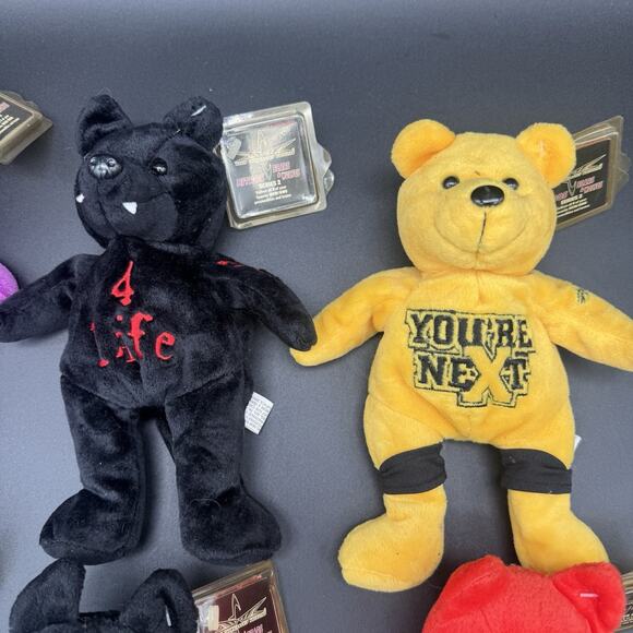 Vintage Y2K WCW NWO Wrestling Nitro Bears Lot Of 6 Sting Goldberg Nash & More - Picture 3 of 10